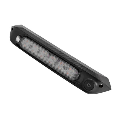 Dimmable White 287mm Dual LED 12V Awning Light Amber/White Lights with Switch