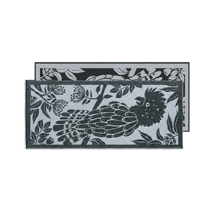 Cockatoo Haven Mat 0.8m x 1.8m - Black/Grey