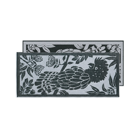 Cockatoo Haven Mat 0.8m x 1.8m - Black/Grey