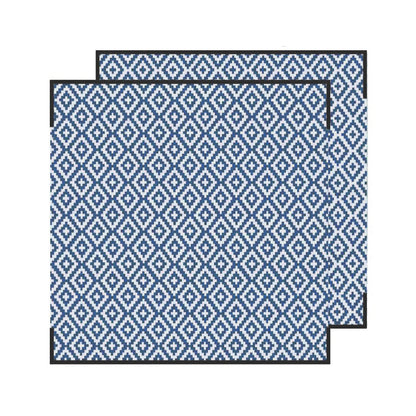 Diamond Mat - Navy/Grey