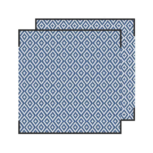 Diamond Mat - Navy/Grey