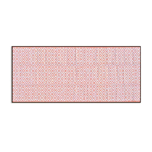 Diamond Mat - Salmon/White