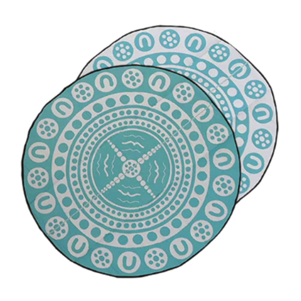 Garrima Mat 3m - Aqua/White