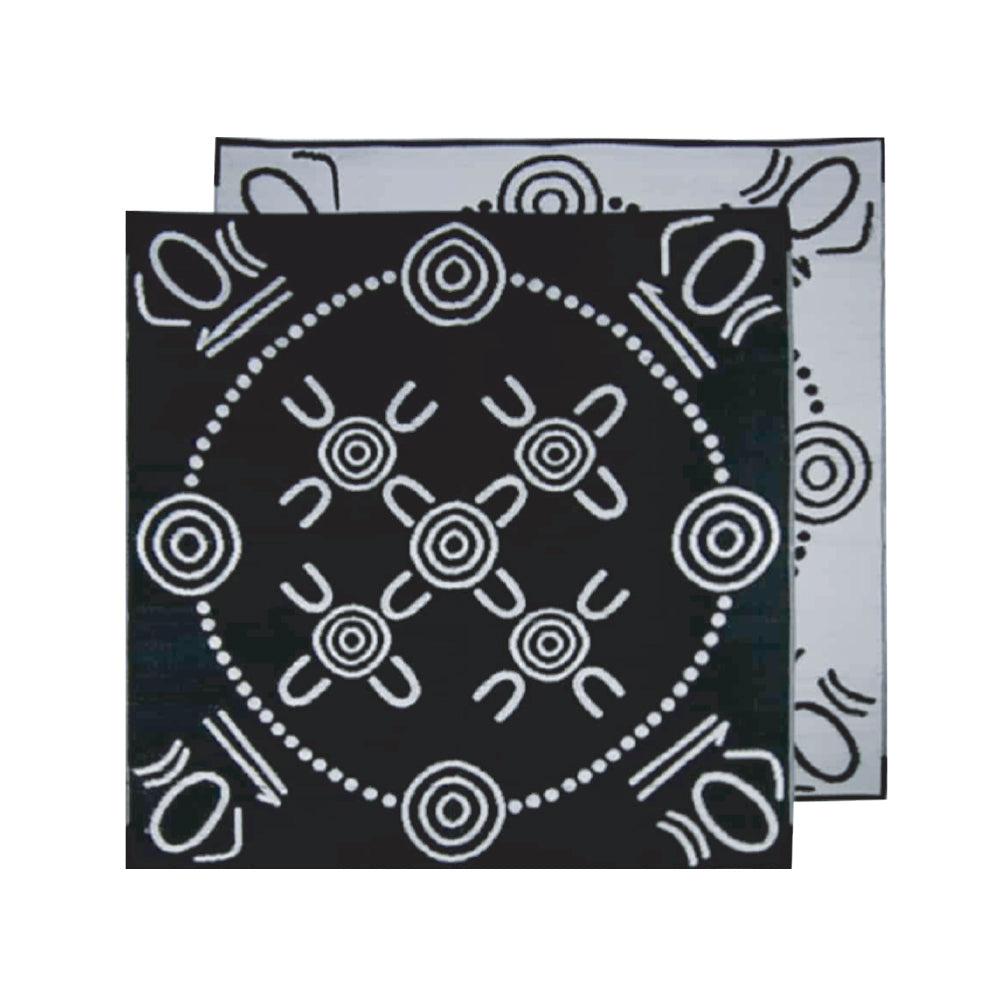Gatherings Mat 1.8m x 1.8m - Black/White