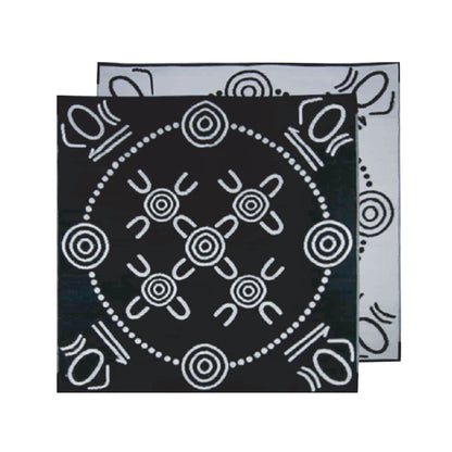 Gatherings Mat 1.8m x 1.8m - Black/White