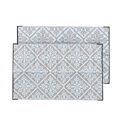 Gumnut Mat 1.5m x 2.4m- Fawn/White