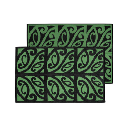 Mangopare Mat 1.8m x 2.7m - Green/Black