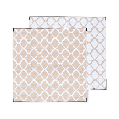 Moroccan Mat 3m x 3m - Beige/White