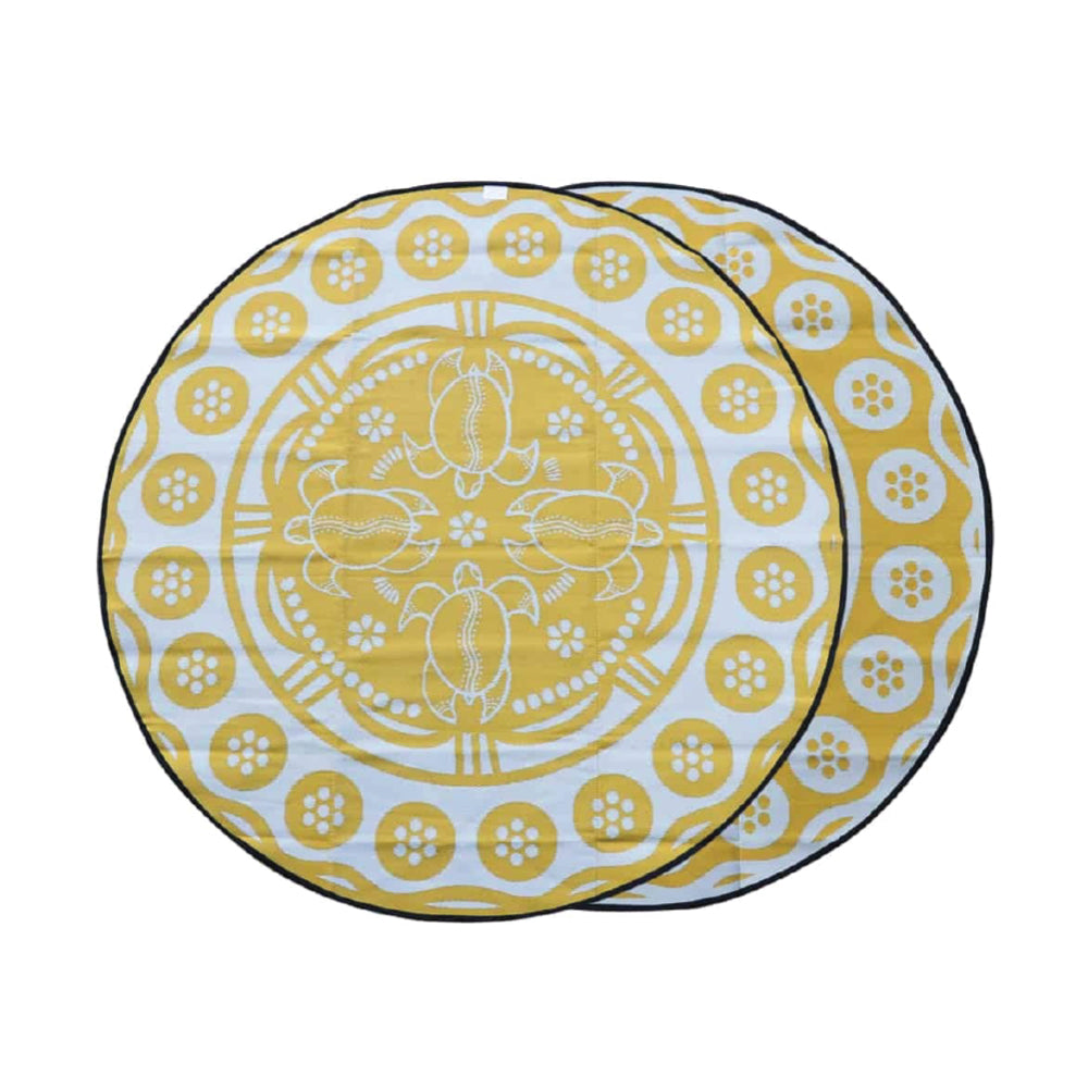 Turtle Season Mat 2.7m - Yellow/White