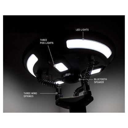 UFO solar camping Light, Speaker, Torch, Power Bank