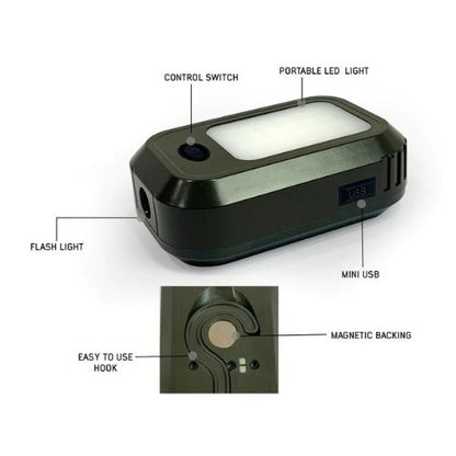 UFO solar camping Light, Speaker, Torch, Power Bank