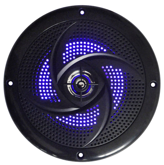LED 6.5in Waterproof 120w Low-Profile Speaker (Pair) - {White or Black}