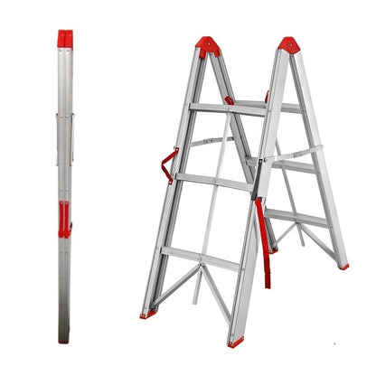 Aluminium Collapsible Box Stick Ladder with Carry Bag {3x, 4x or 5x Step}