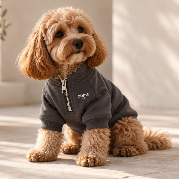 Quarter Zip Oodle Co. Premium Dog Hoodie