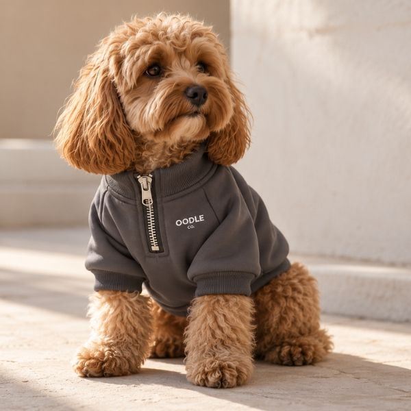 Quarter Zip Oodle Co. Premium Dog Hoodie