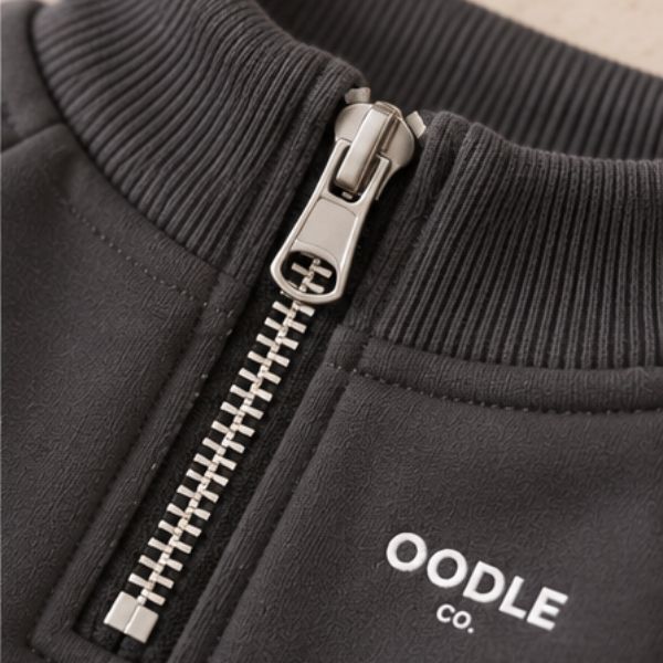Quarter Zip Oodle Co. Premium Dog Hoodie