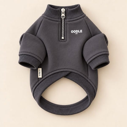 Quarter Zip Oodle Co. Premium Dog Hoodie