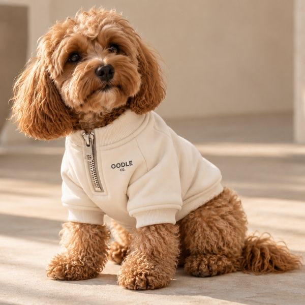 Quarter Zip Oodle Co. Premium Dog Hoodie