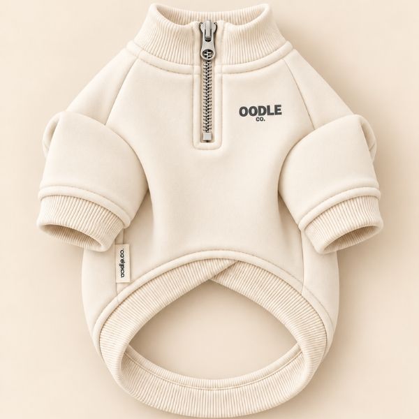 Quarter Zip Oodle Co. Premium Dog Hoodie