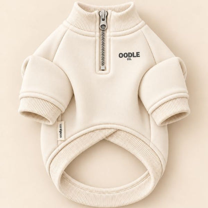 Quarter Zip Oodle Co. Premium Dog Hoodie