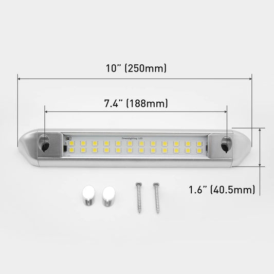 250mm LED Awning Light - White