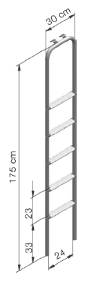 Thule 5 Step Single Ladder