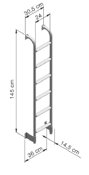 Thule 6 Step Single Ladder