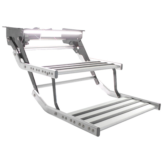 12v Electric Caravan Step with LED Light {Single or Double}