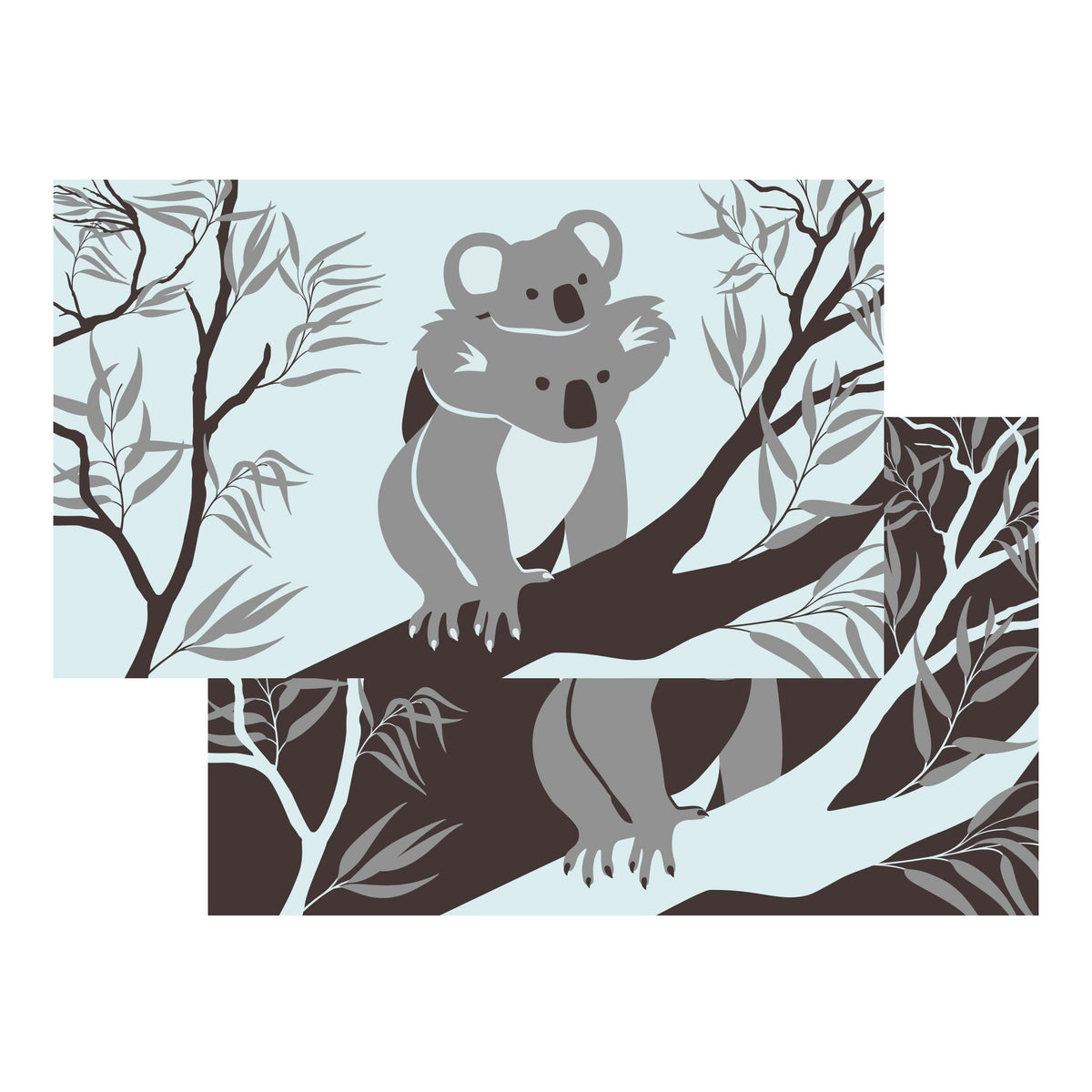 Outdoor Mat - Koala Duo