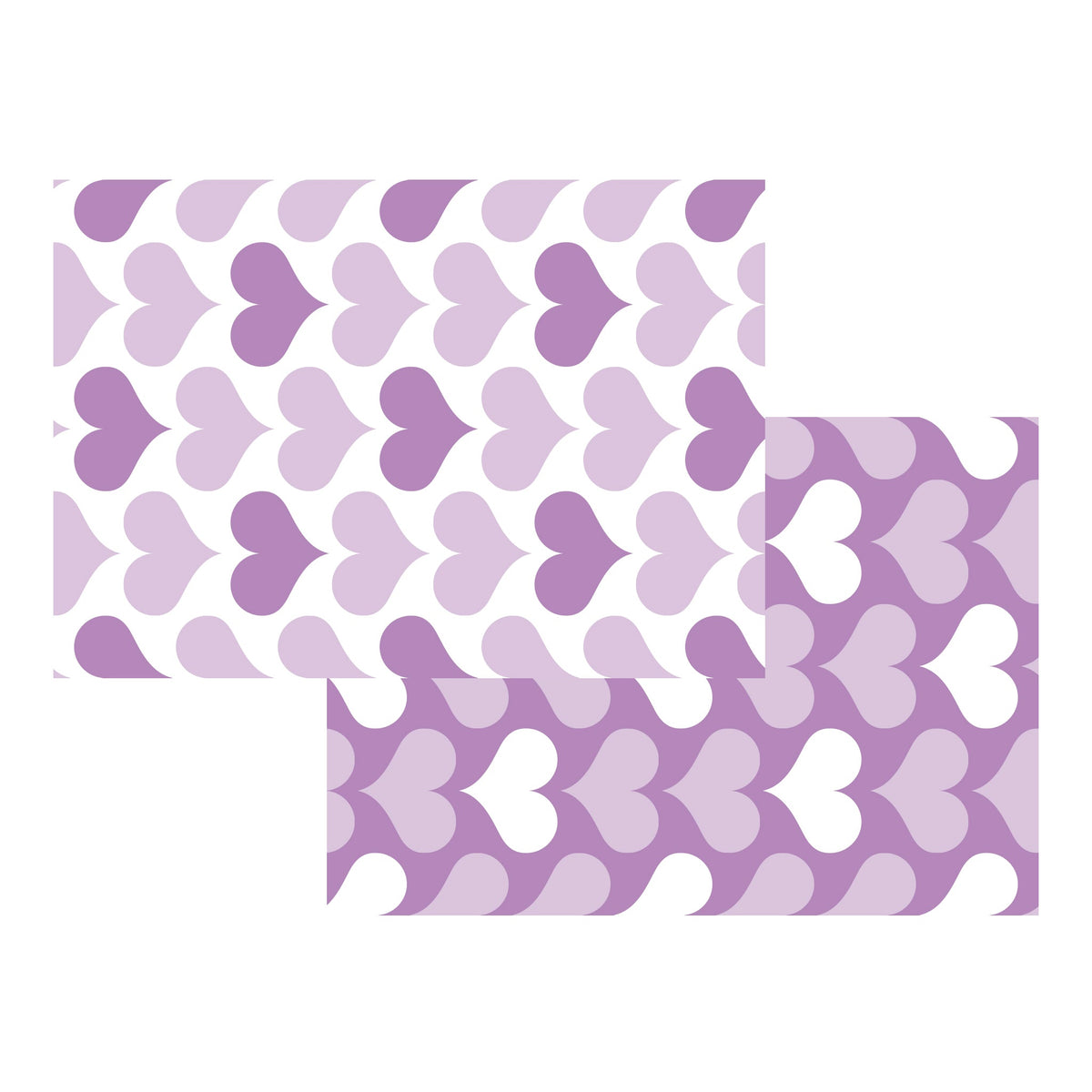 Outdoor Mat - Lavender Hearts