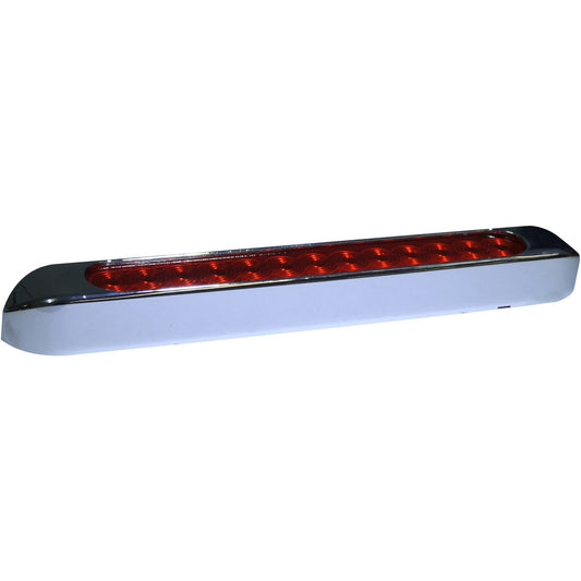 Slimline Led Red 12V With Chrome