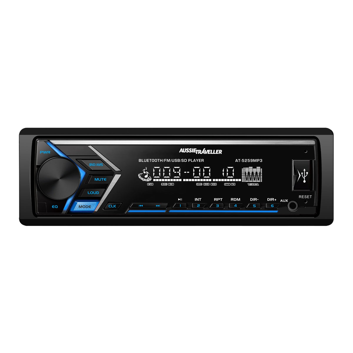 Audio Head Unit - Single DIN Mechless