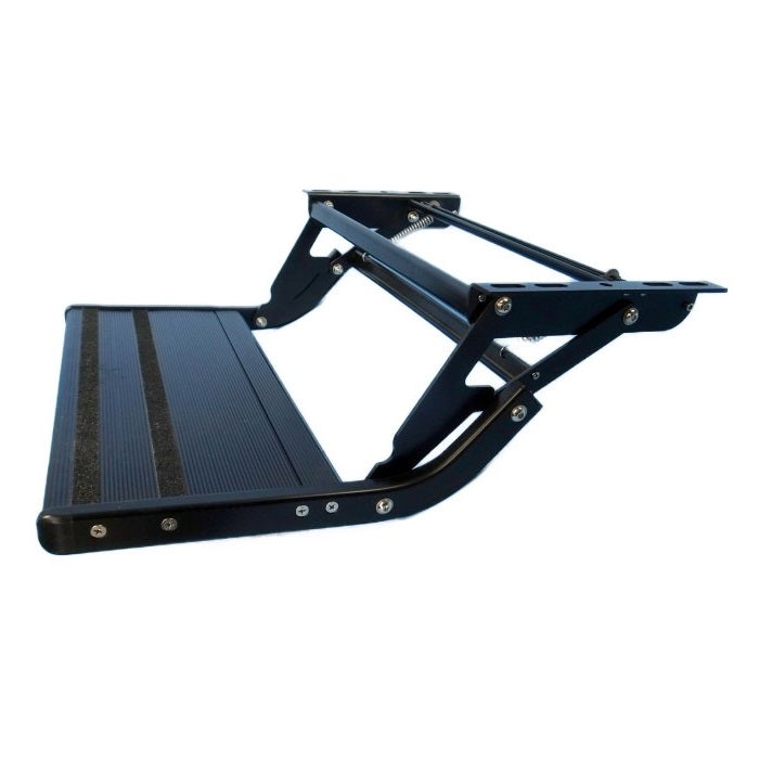 Aussie Traveller - Manual Drop Down Steps - {Single Or Double} [Black or Silver]
