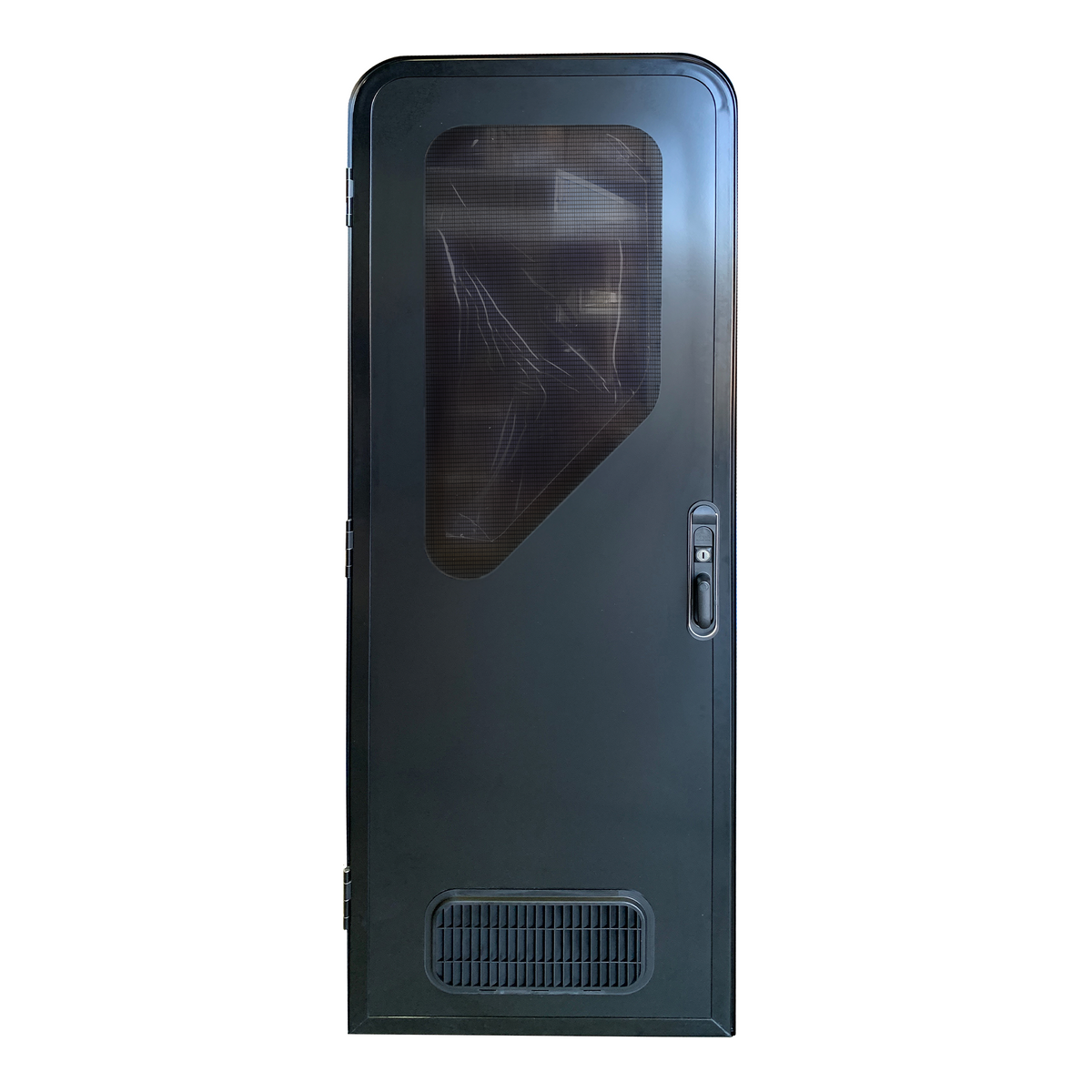 DC Caravan Door with Pleated Blind - Left Hand Hinge