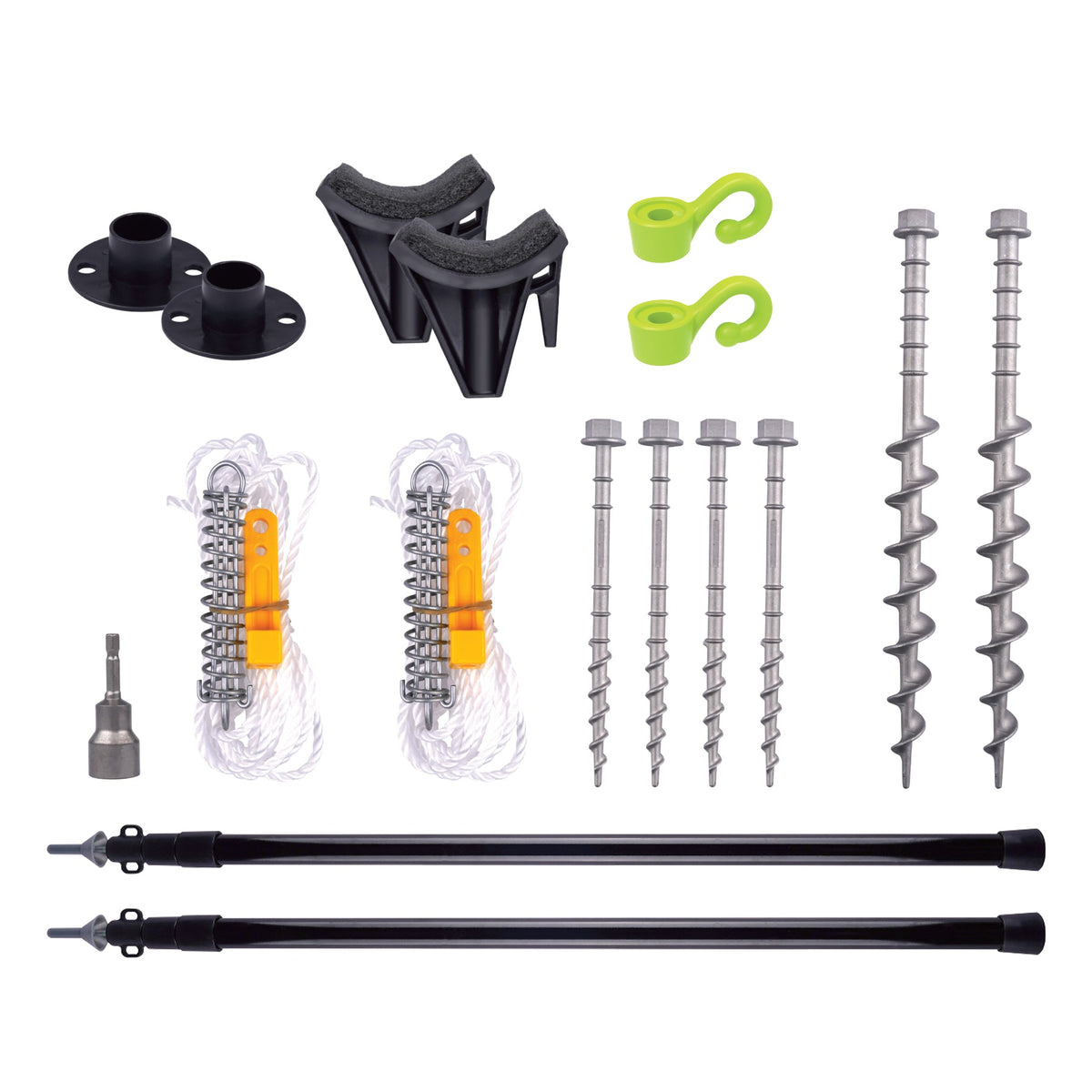 Rollout Awning Cradle Support Kit - With Poles