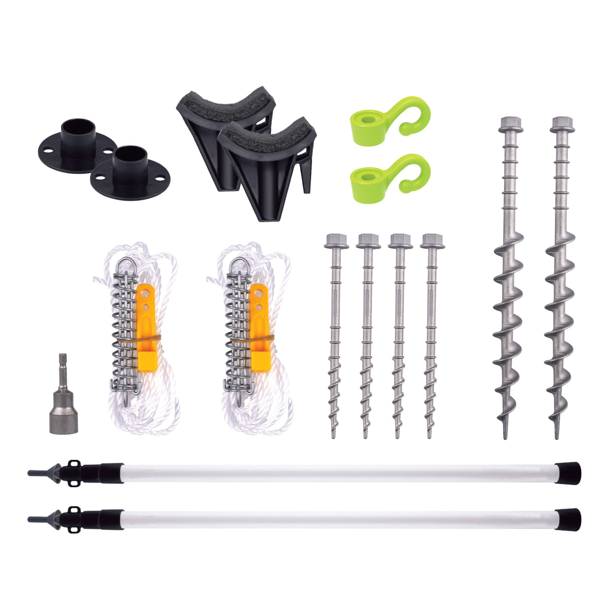 Rollout Awning Cradle Support Kit - With Poles