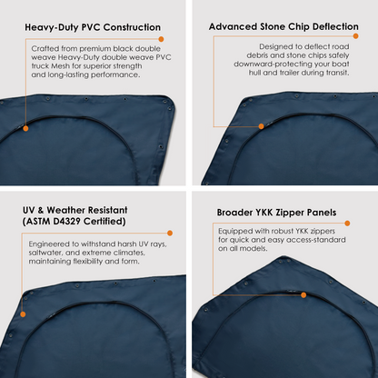 Boat Heavy Duty Cover CVR048-A (Suits Boat 6.5m to 8.5m - D700)