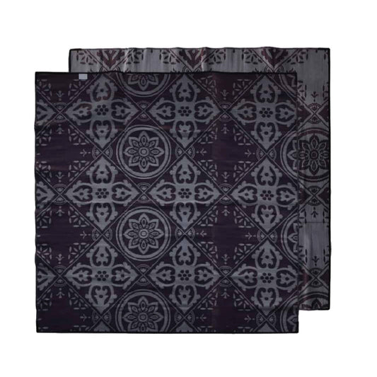 Casablanca Mat 3m x 3m - Burgundy/Grey