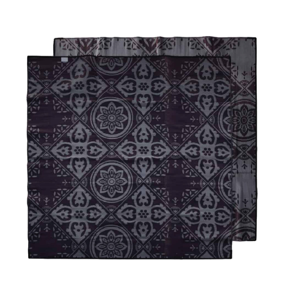 Casablanca Mat 3m x 3m - Burgundy/Grey