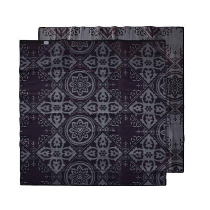 Casablanca Mat 3m x 3m - Burgundy/Grey