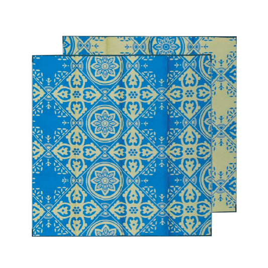 Casablanca Mat 3m x 3m - Blue/Gold