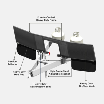 Caravan D-Flector Stone Guard {Cut-Out or No Cut-Out}