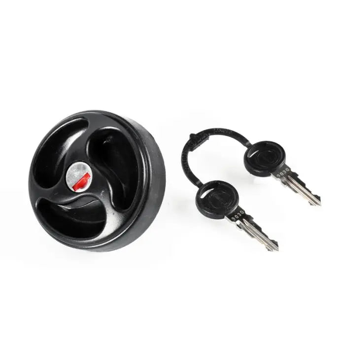 Lockable Water Filler - Cap And Key - Black