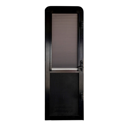 DC Caravan Door with Pleated Blind - Right Hand Hinge