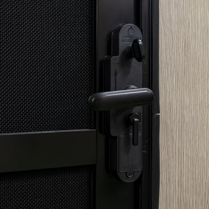 DCE Caravan Door with Pleated Blind - Left Hand Hinge