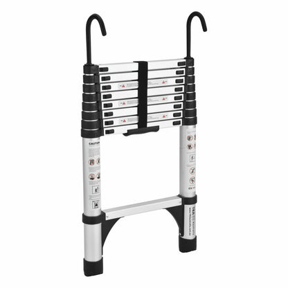 Portable Telescopic Ladders {With/Without Hooks} + Carry Bag
