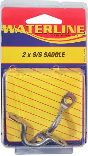Waterline Stainless Steel Saddles (Pack of 2x) - 40mm Mounting Center