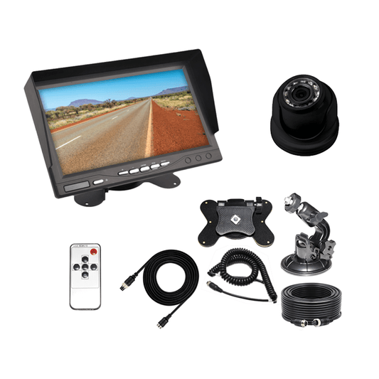 Rear View Round Camera Kit - Black