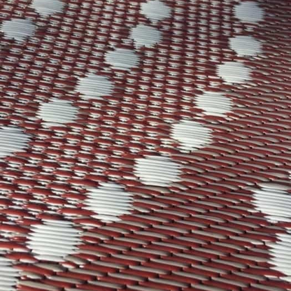 Meeting Place Mat - Brown/White