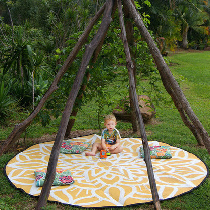Ancestral Connectedness Mat 2.4m - Orange/White